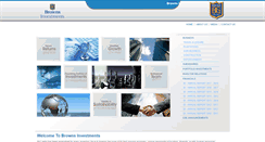 Desktop Screenshot of brownsinvestments.com